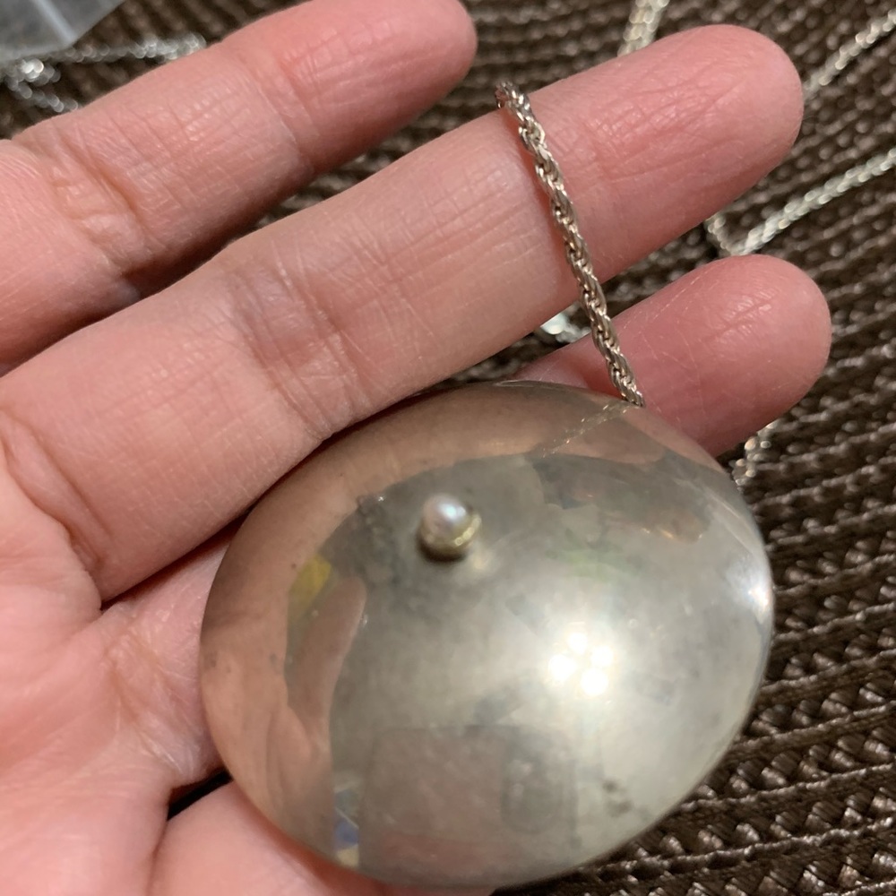 🌸Vintage real silver with heavy pendant